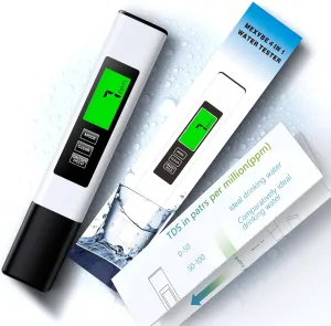 2024 All-New 4 in 1 Tds Meter Digital Water Tester - Accurate and Reliable TDS EC & Temp(C,F) Meter - 0-9990ppm - Professional Testing for Drinking Water, RO/DI System, Aquariums etc