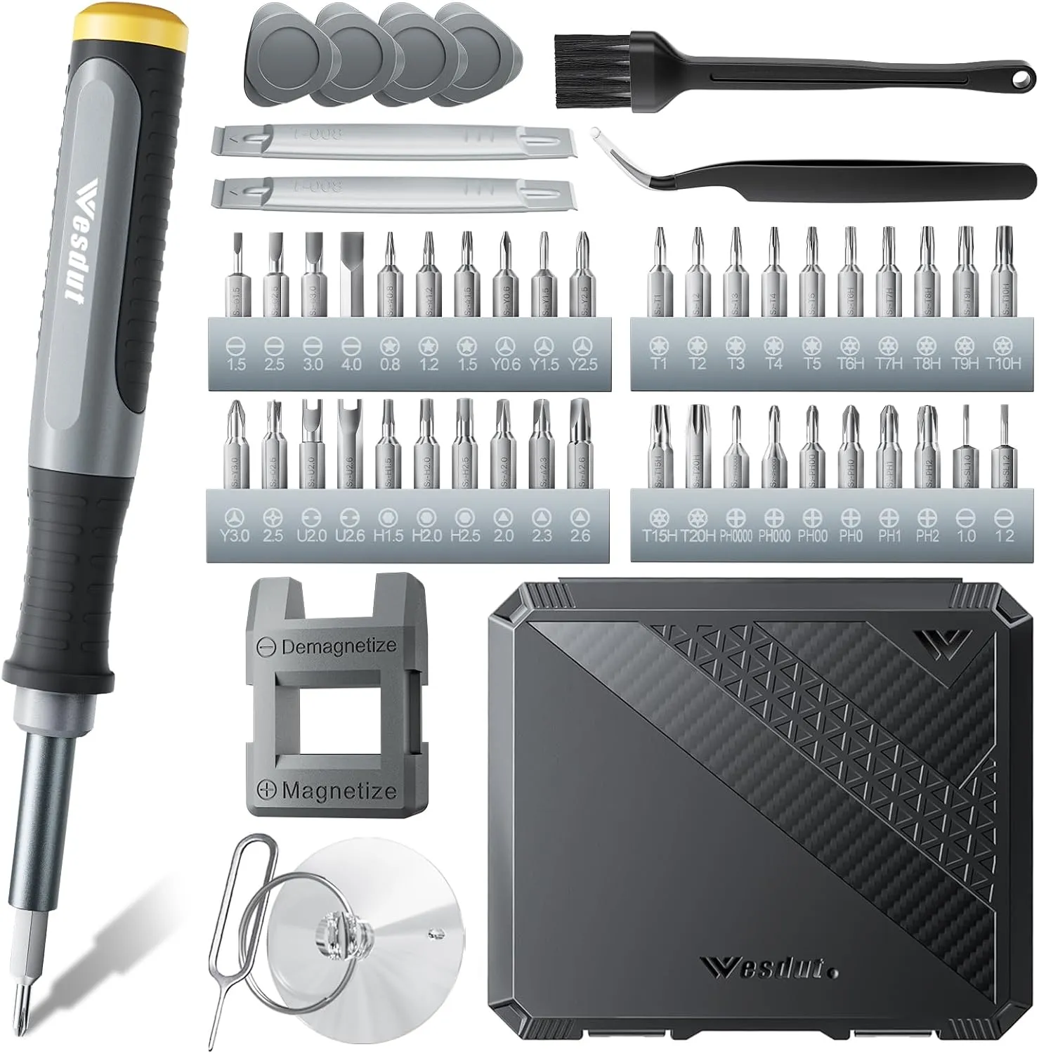 52in1 Precision Screwdriver Set, [Super Durable] Small Repair Kit, PC Accessories, PS5 Cleaning Kit, Tool Sets for Men, Fit MacBook, Computer, Laptop, Watch, PS4, Xbox, Eyeglass, Console More