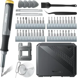52in1 Precision Screwdriver Set, [Super Durable] Small Repair Kit, PC Accessories, PS5 Cleaning Kit, Tool Sets for Men, Fit MacBook, Computer, Laptop, Watch, PS4, Xbox, Eyeglass, Console More