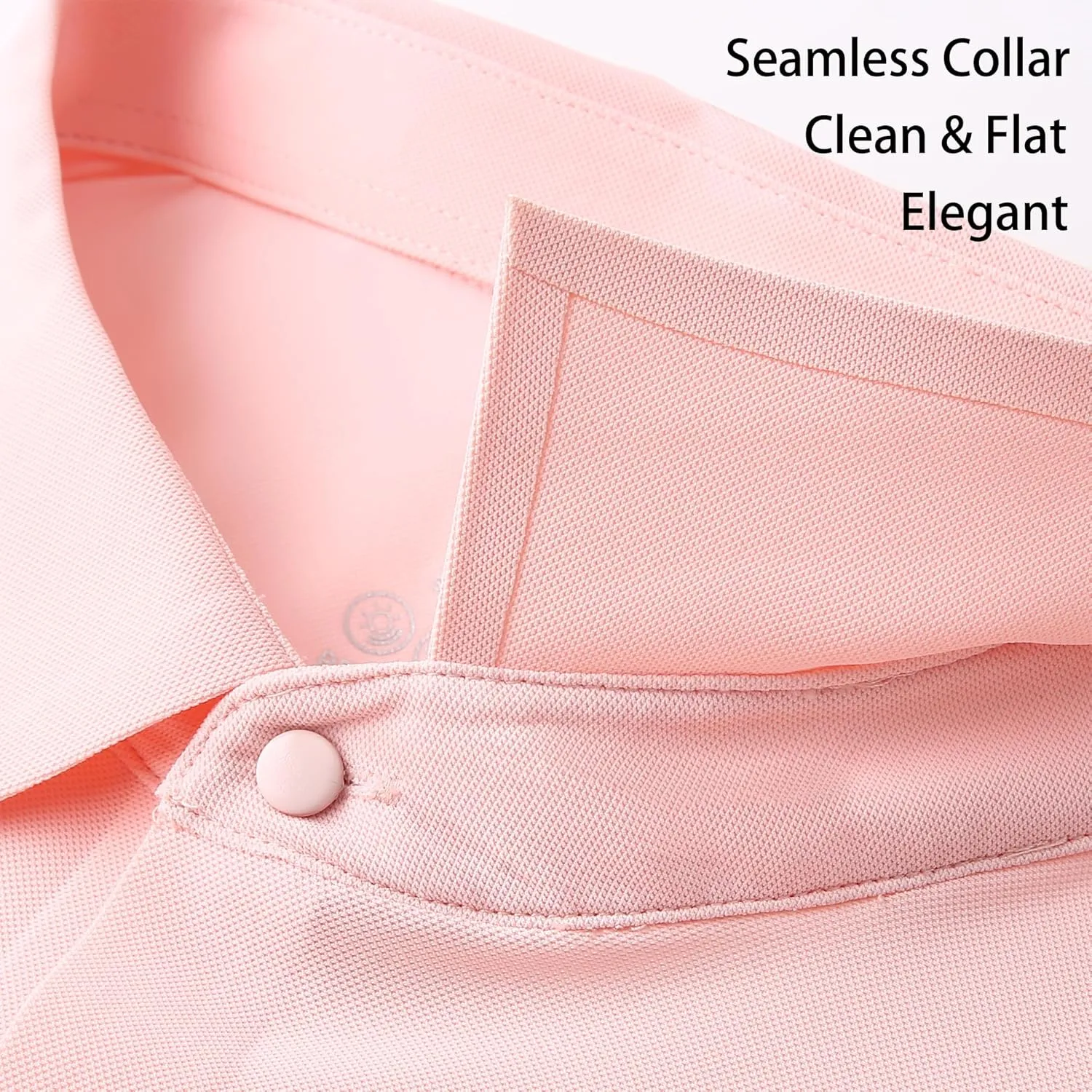 Alex Vando Mens Seamless Golf Shirt Moisture Wicking Quick-Dry Tailored Fit Polo Shirts