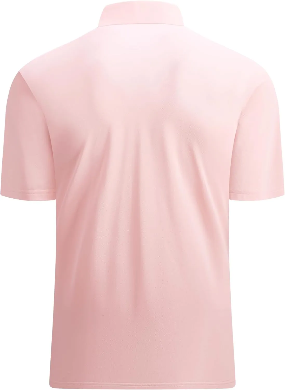 Alex Vando Mens Seamless Golf Shirt Moisture Wicking Quick-Dry Tailored Fit Polo Shirts