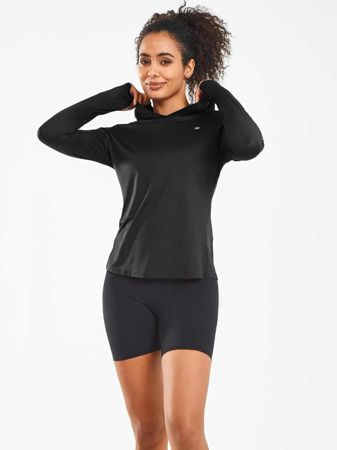 ALLZERO Women's Sun Protection Hoodie UPF 50  Long Sleeve with Back Breathable Mesh for Outdoor Fishing Hiking