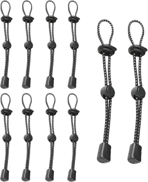 Backpack Hiking Stick Holder,Adjustable and Reflective Elastic Rope Lanyard,Walking Pole Fixing Buckle,Quiver Straps for Outdoor Hiking,Rock Climbing and Mountaineering Pole Storage