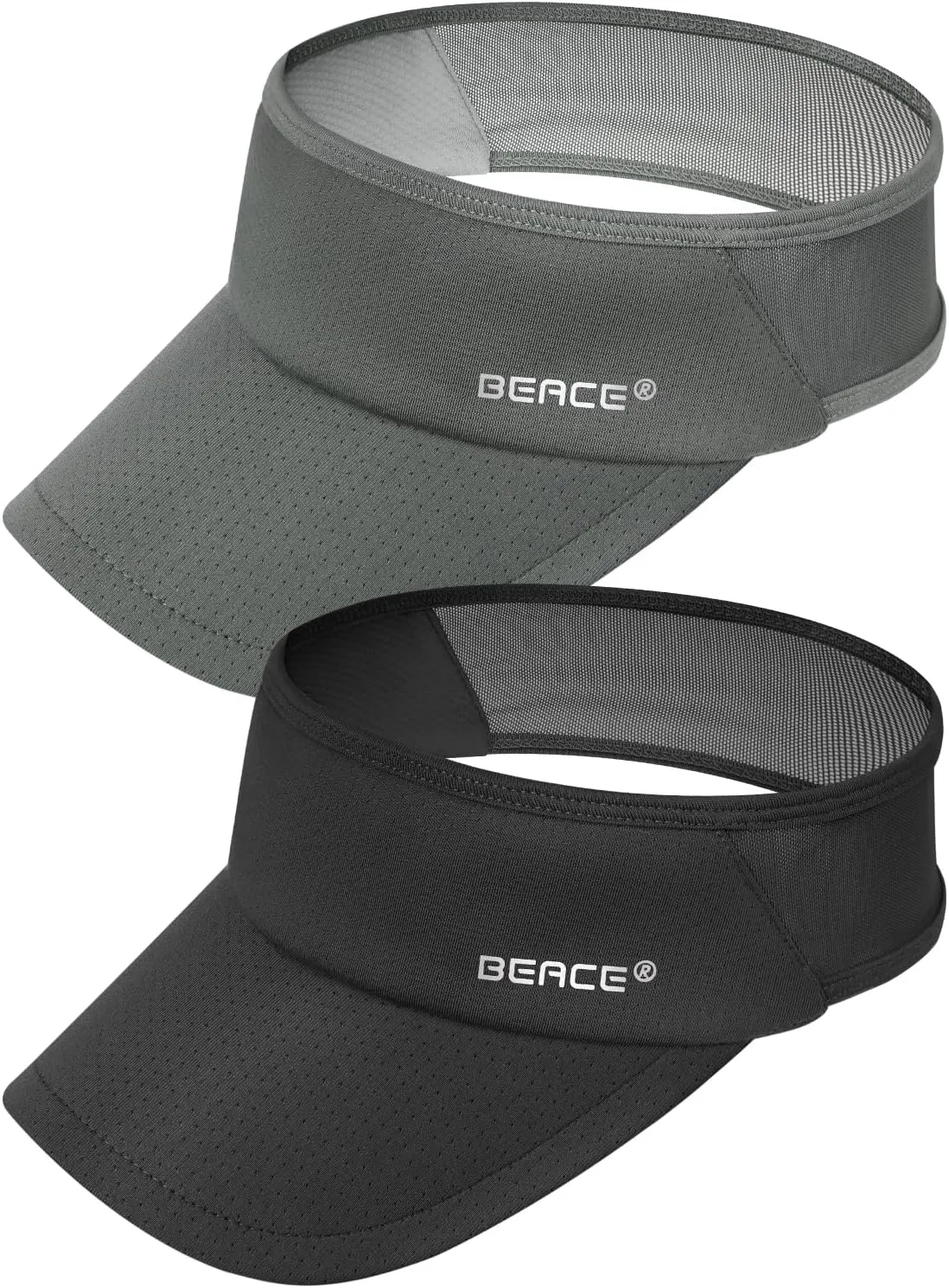 BEACE Lightweight Moisture Wicking Sports Sun Visors Hats Women Men,Sunvisor Cap for Running Golf Tennis Pickleball