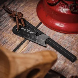 berleben Hex Ferro Rod Fire Starter for Survival  Up to 20,000 Strikes, 1/2" Thick Hexagon Fire Steel with Striker and Lanyard  Waterproof Flint and Steel for Camping