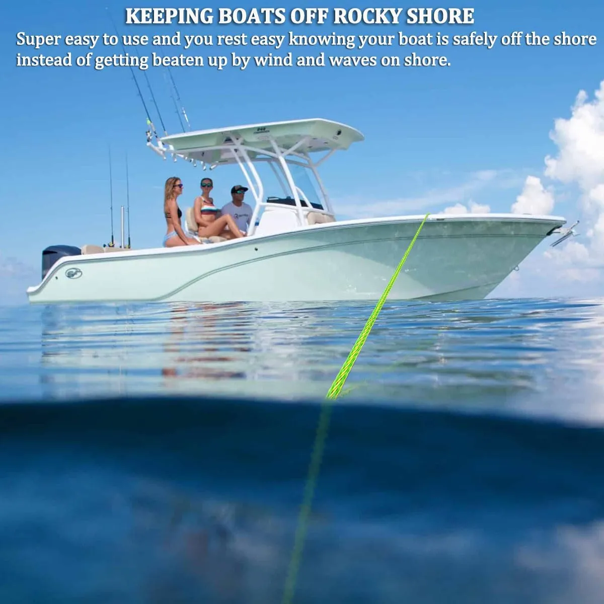 Botepon Boat Bungee Dock Lines, Boat Bungee Anchor Lines, Boat Bungee Anchor Rope, PWC Anchor Line, PWC Accessories, Jet Ski Accessories