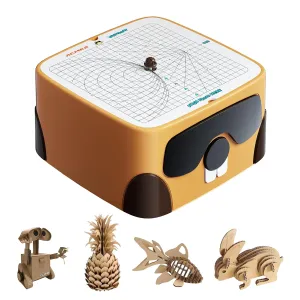 Cardboard Cutter for Kids, Safe DIY Cardboard Construction Tool Kit, Educational Craft Toy for 3  Boys and Girls, for Creativity Projects 3D Models