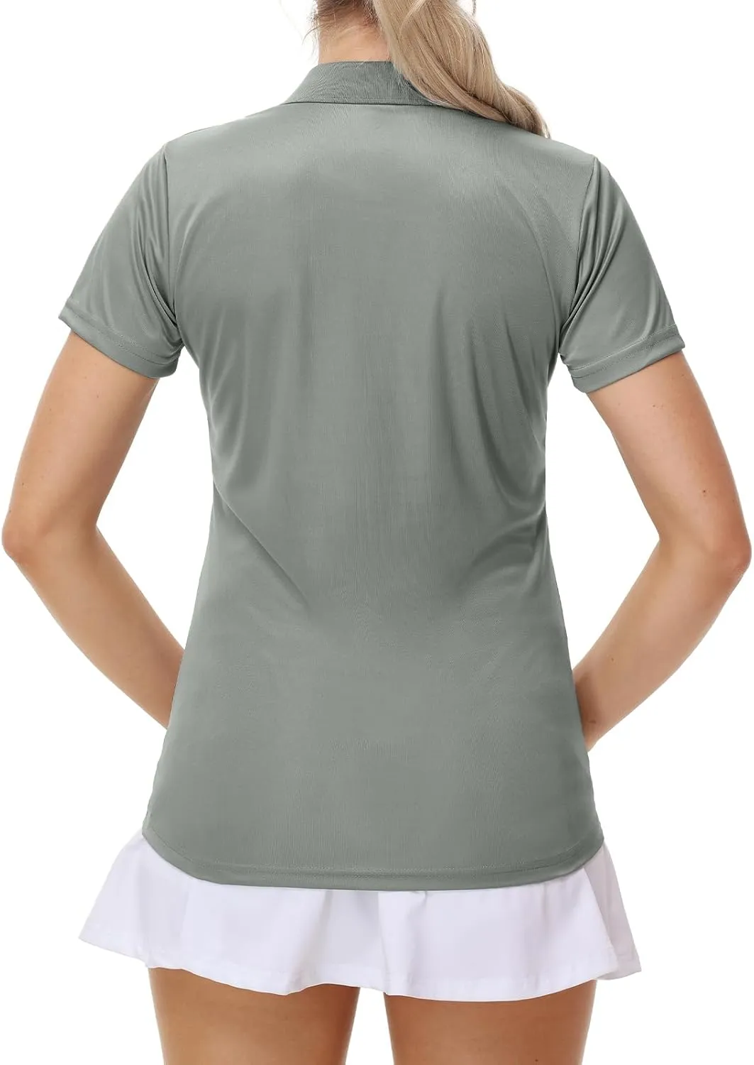 Corna Women's Golf Polo Shirts Collared Short Sleeve Tennis Tops Dry Fit Moisture Wicking Sun Protection T-Shirt UPF 50 