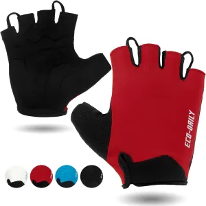 Cycling Gloves for Men Women Padded Mountain Bike Gloves Lightweight Half Finger Gloves Anti-Slip Shock-Absorbing for MTB Road Biking Fitness