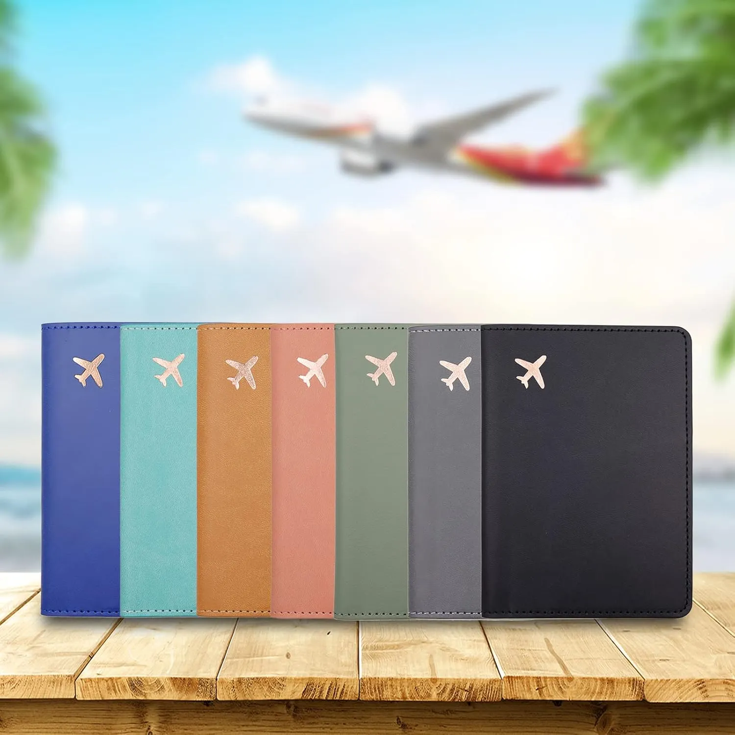 Deziliao Passport Holder,Passport Holder Card Slots, Passport and Vaccine Card Holder Combo, Cute Passport cover for Women and Men, with Waterproof Rfid Blocking, Passport Travel Wallet(Moss green)