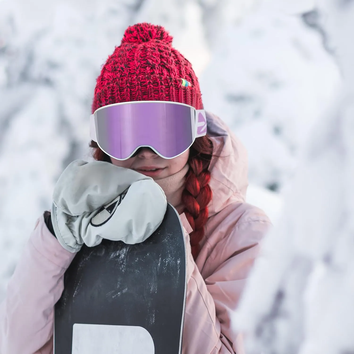 EXP VISION Ski/Snowboard Goggles Parent-child Snow Goggles Over Glasses for Men, Women Youth Kids