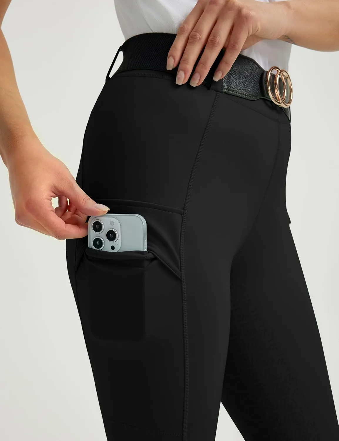FitsT4 Sports Women's Bootcut Horse Riding Pants Full Seat Equestrian Breeches Summer Riding Tights