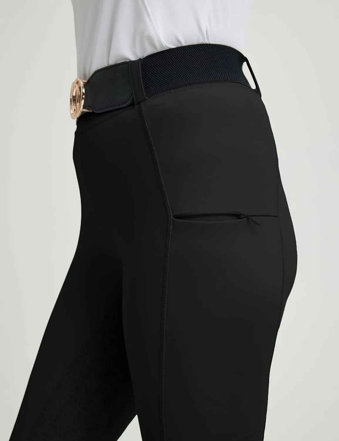 FitsT4 Sports Women's Bootcut Horse Riding Pants Full Seat Equestrian Breeches Summer Riding Tights