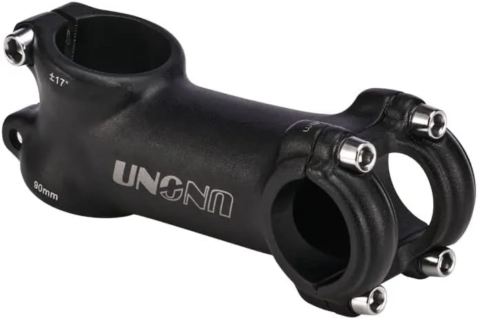 FOMTOR 25.4 31.8 Bike Stem 70mm 90mm 110mm 17 Degree Bicycle Handlebar Stem Riser MTB Stem Suitable for Mountain Bike Road Bike BMX MTB Black
