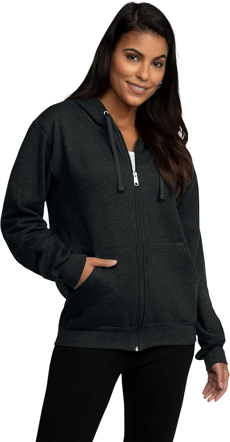 Fruit of the Loom Unisex Adult EverSoft Fleece Full Zip Hoodie Sweatshirt