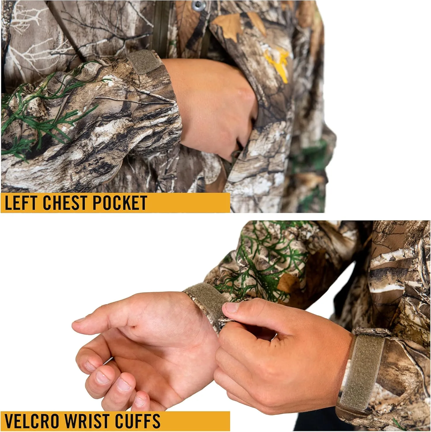 HOT SHOT Youth Camo Rain Jacket - Breathable, Ultra-Light Mesh, Waterproof Hunting Outdoor Apparel