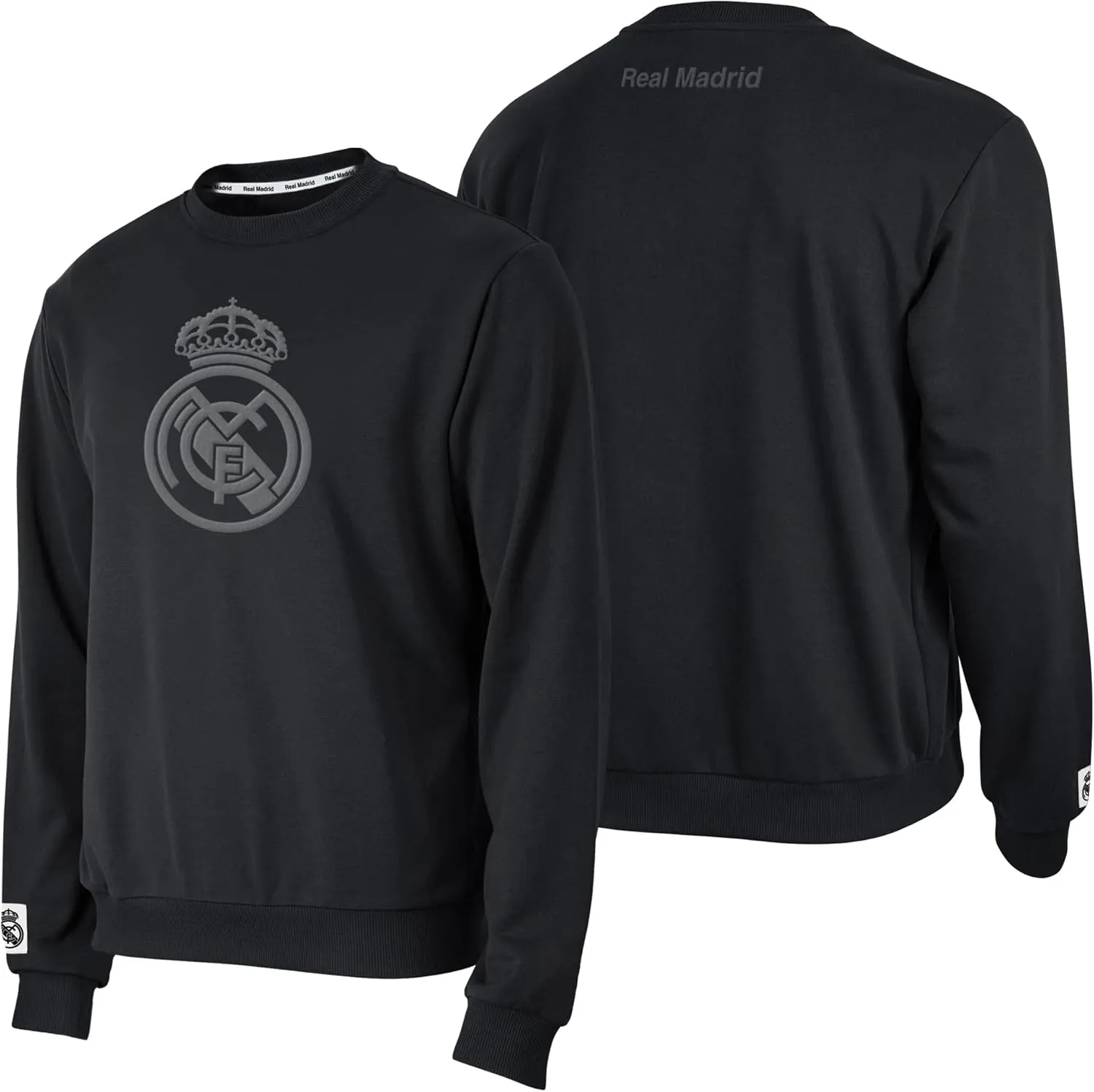 Icon Sports Officially Licensed Football Club Cotton Terry Monochromatic Crewneck Pullover Sweater ?C Mens Soccer Apparel