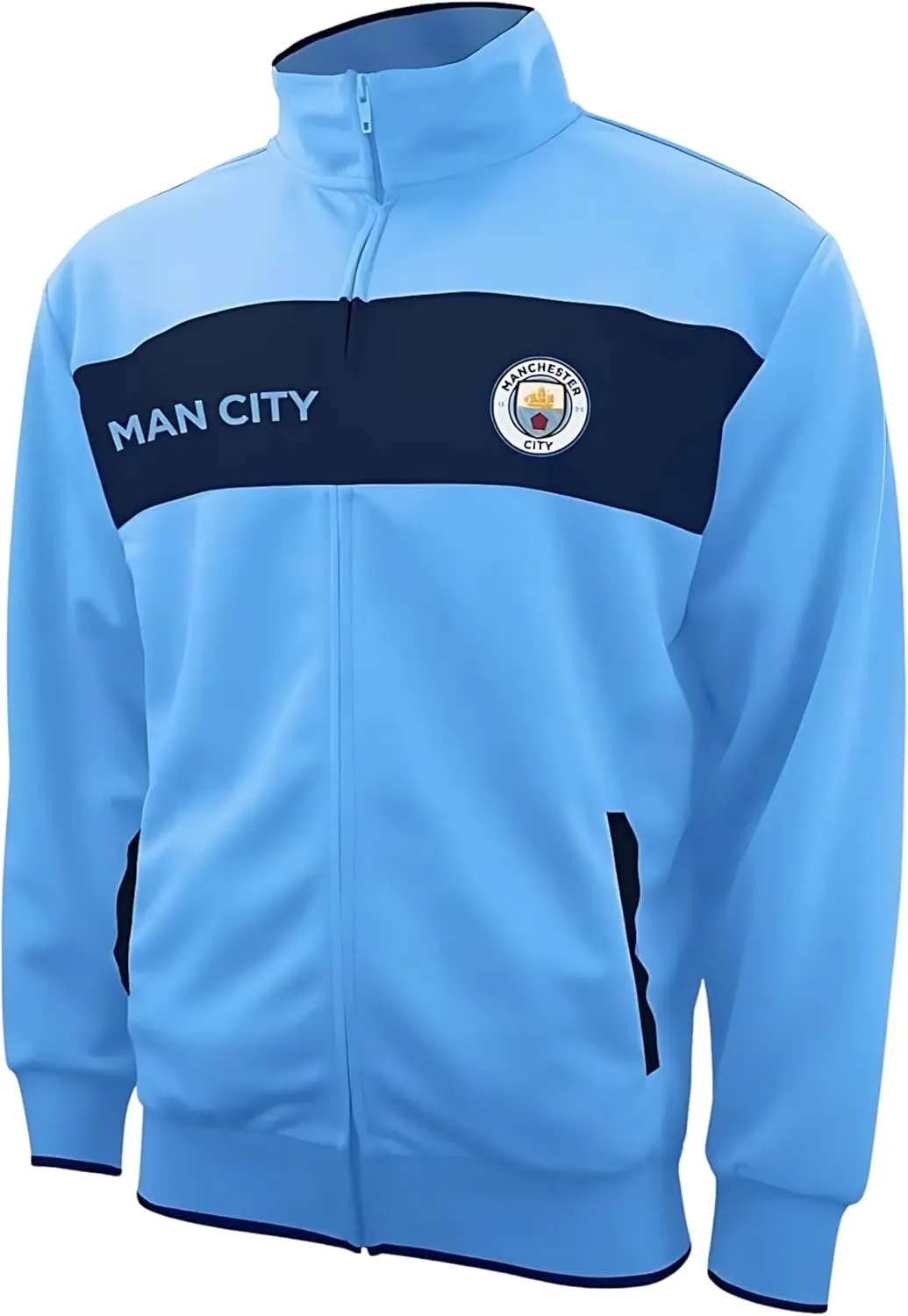 Icon Sports Pro League Soccer Track Jacket ?C Officially Licensed Unisex Zip-Up Outerwear