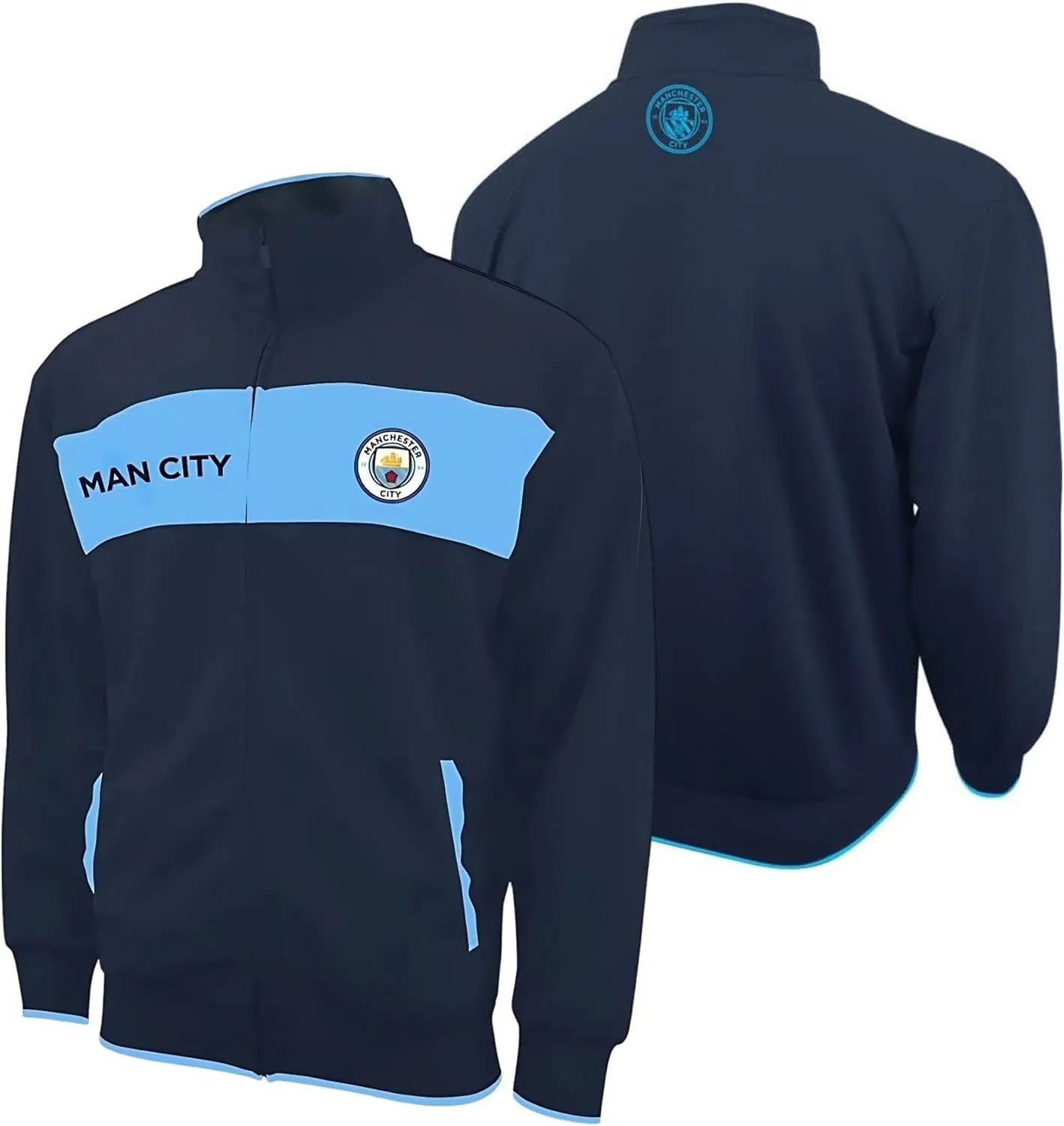 Icon Sports Pro League Soccer Track Jacket ?C Officially Licensed Unisex Zip-Up Outerwear