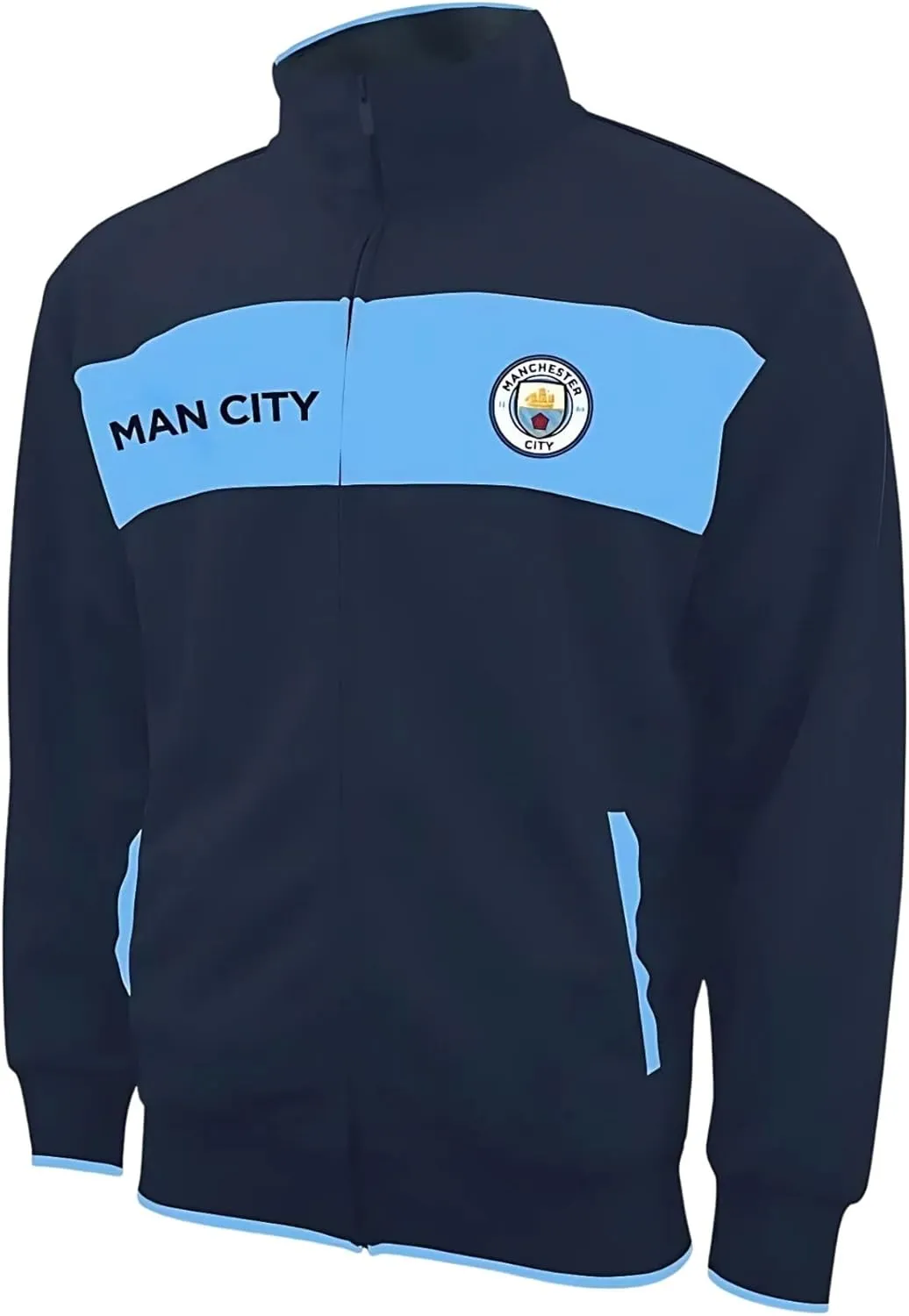 Icon Sports Pro League Soccer Track Jacket ?C Officially Licensed Unisex Zip-Up Outerwear