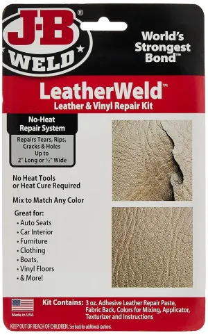 J-B Weld 2130 Vinyl and Leather Repair Kit, 3 oz