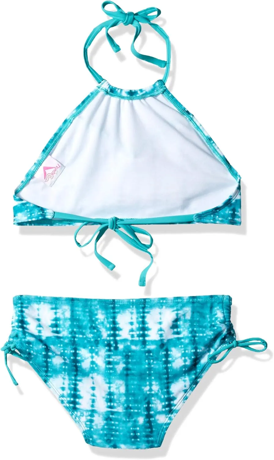 Kanu Surf Girls' Morgan Ruffle Halter Bikini 2-Piece Swimsuit, Pink, 2t