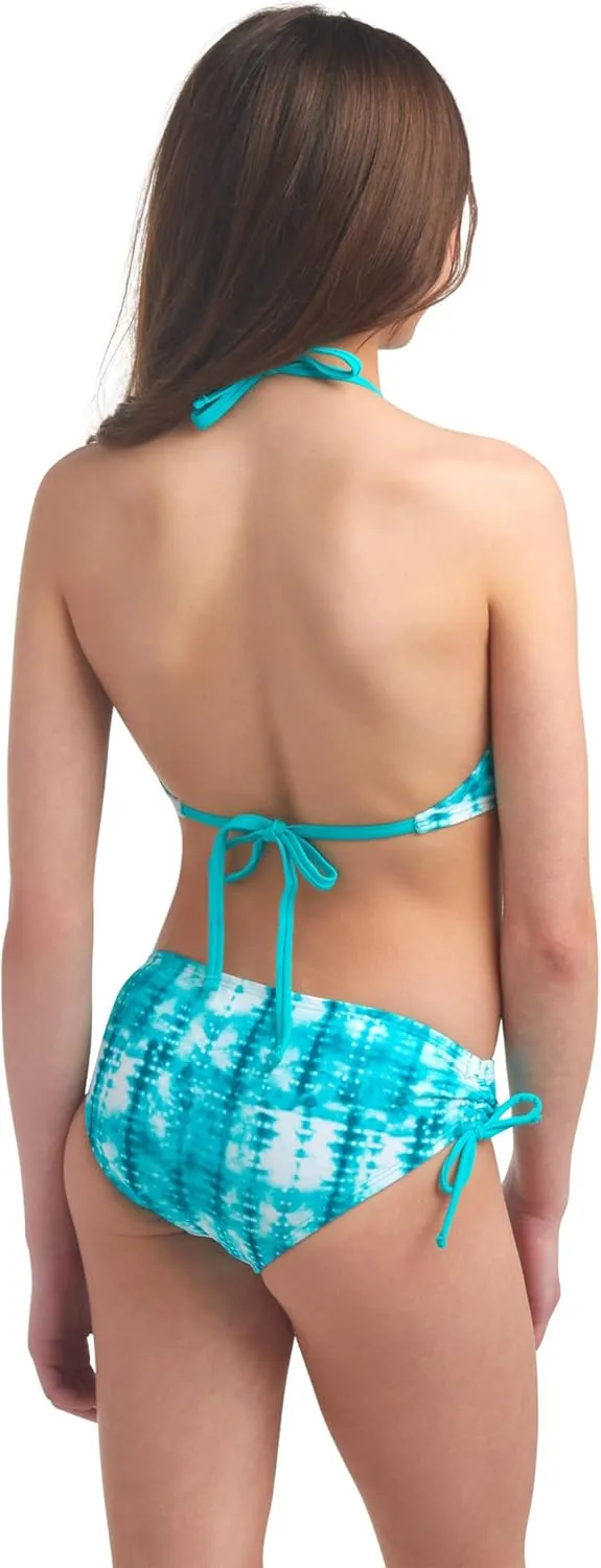 Kanu Surf Girls' Morgan Ruffle Halter Bikini 2-Piece Swimsuit, Pink, 2t
