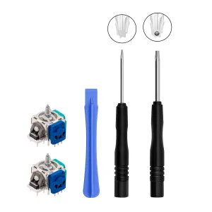 Mcbazel 5 in 1 Hall Effect Analog Joystick Repair Kit for Xbox Elite 2, 2PCS Hall Effect 3D Analog Joystick Thumb Sticks Replacement Parts with Opening Tool Compatible with Xbox Elite 2 Controller