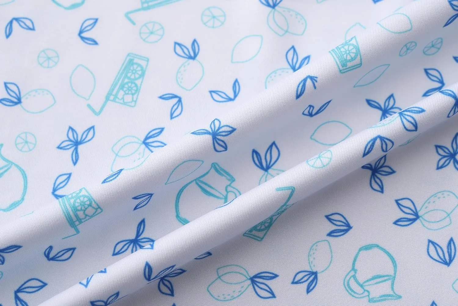 Mens Golf Polo Shirts Short Sleeve Dry Fit Performance Moisture Wicking Casual Print Collared Golf Shirts for Men