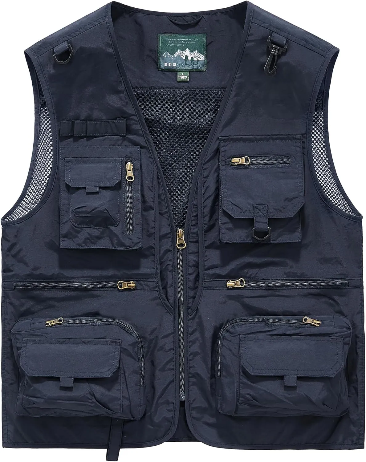 Men's Outdoor Fishing Work Safari Travel Photo Cargo Vest Outdoor Fishing Vest