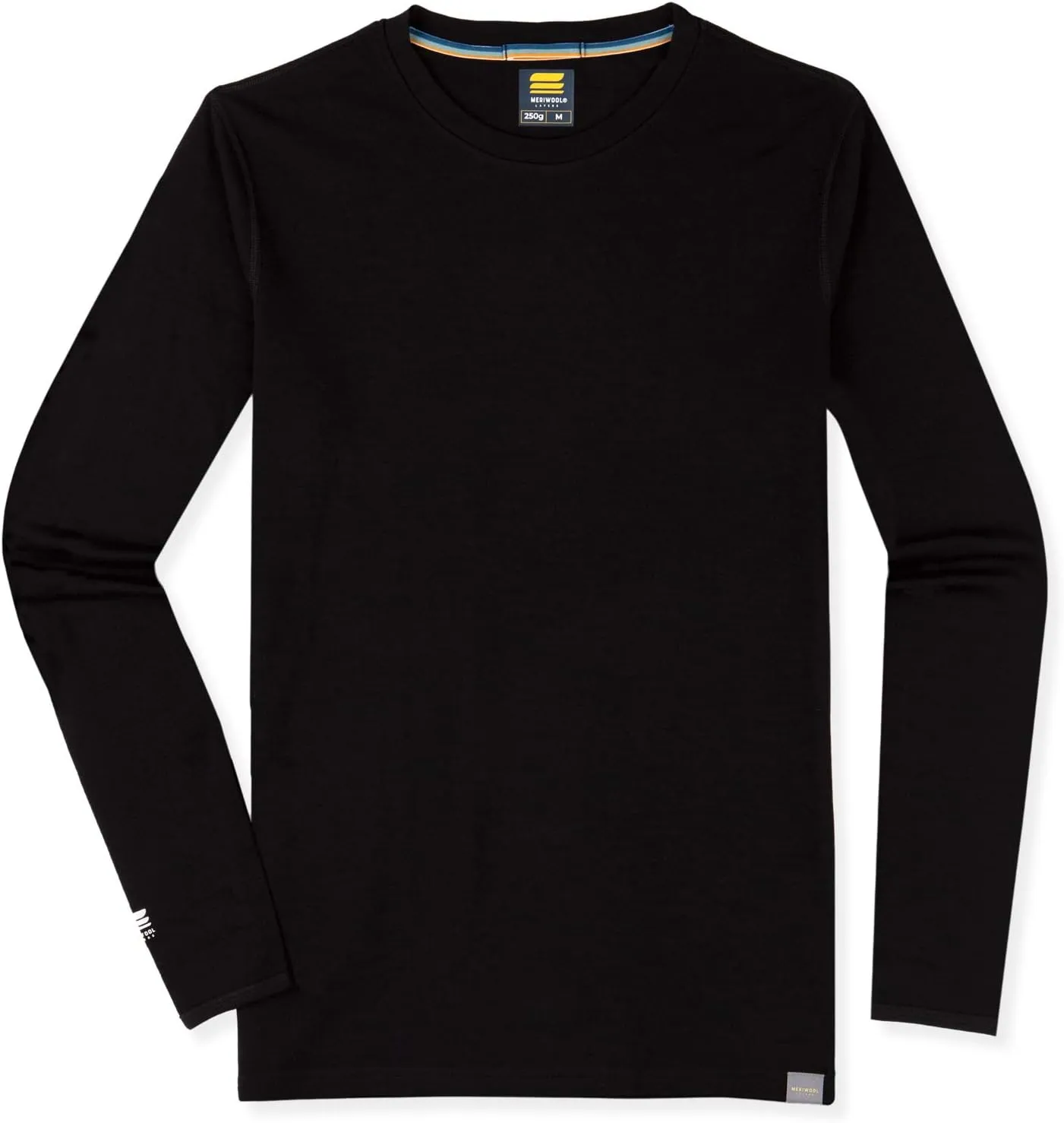 MERIWOOL Mens Base Layer - 100% Merino Wool Midweight Long Sleeve Thermal Shirt