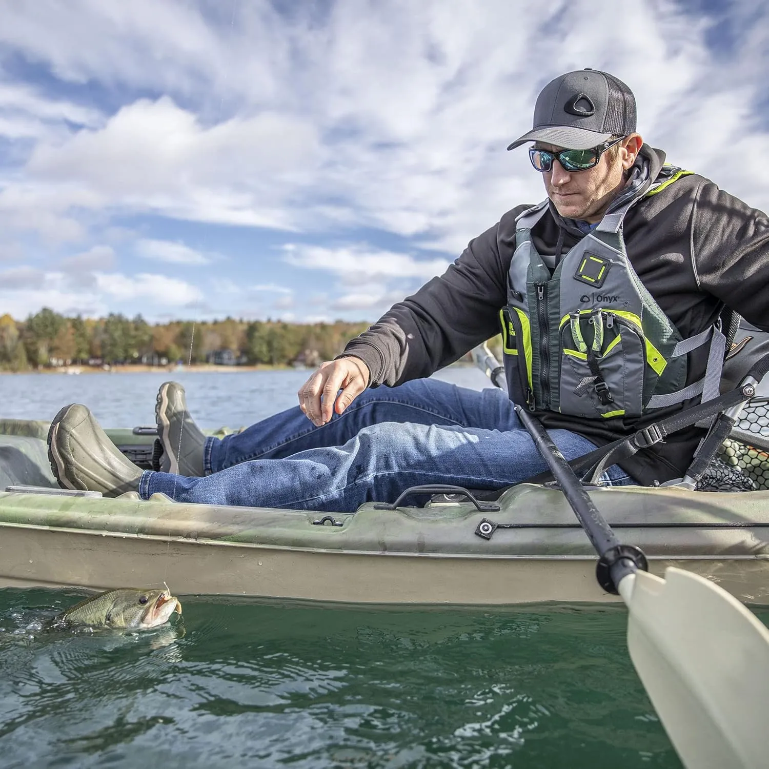 Onyx Air Span Angler USCG Approved Fishing Life Jacket