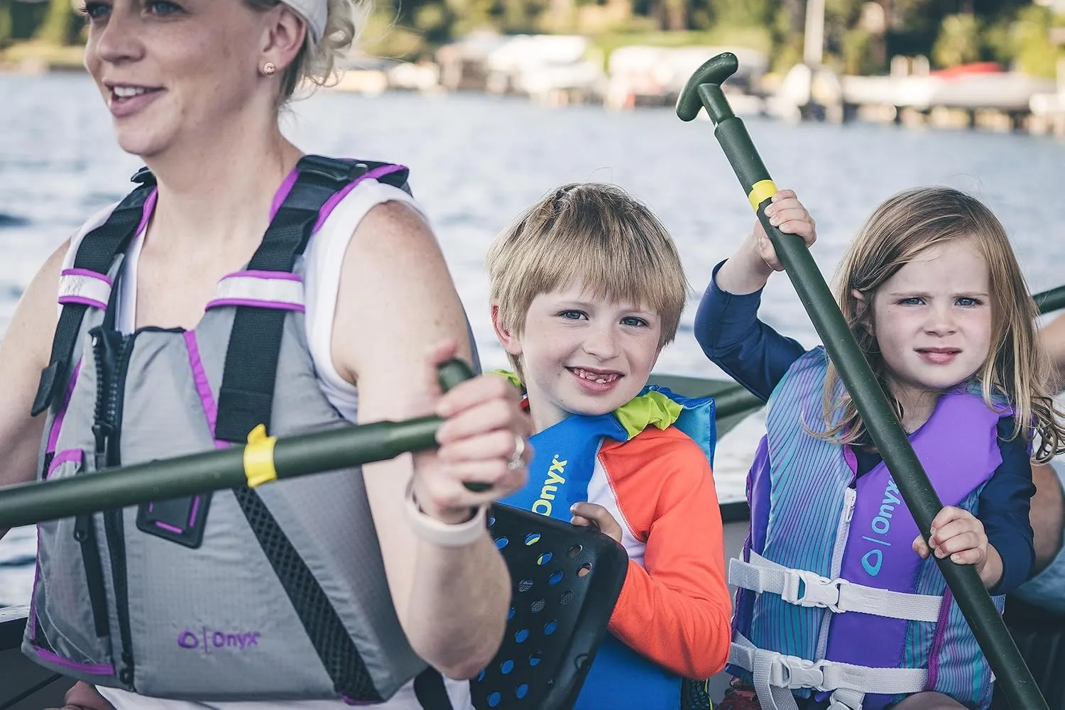 ONYX All Adventure Child Paddle & Water Sports Life Jacket, Purple
