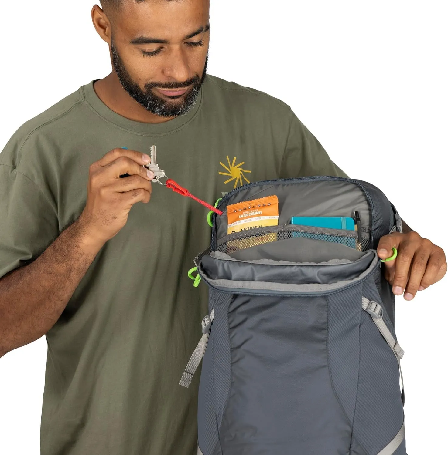 Osprey Sportlite 25L Unisex Hiking Backpack, Pine Leaf Green, S/M