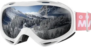 OutdoorMaster OTG Ski Goggles - Over Glasses Ski/Snowboard Goggles for Men, Women & Youth - 100% UV Protection
