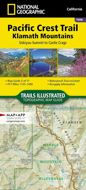 Pacific Crest Trail: Klamath Mountains Map [Siskiyou Summit to Castle Crags] (National Geographic Topographic Map Guide, 1006) Map  Illustrated, January 1, 2024