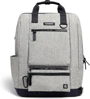 Porter 2-in-1 Dog Gear Backpack  Premium Dog Travel Bag with 10 Pockets, Zip-Off Treat Pouch, Leash Clip, Waterproof Pockets & Water Bottle Holder  Weekend, Hiking, Camping, Heather Grey