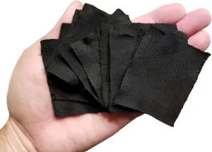 Premium Emergency Fire Starter Refills - Char-Cloth Tinder (Woven: Pack of 24 Refills)