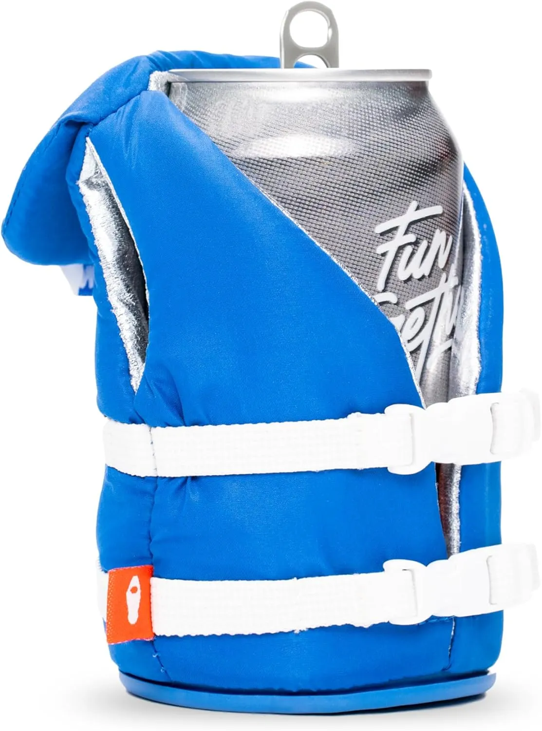 Puffin - The Buoy Life Vest - Insulated 12 oz Can Cooler I Beer Bottle & Soda Can Insulator, Keep Drinks and Beverages Cold (Varsity Blue)