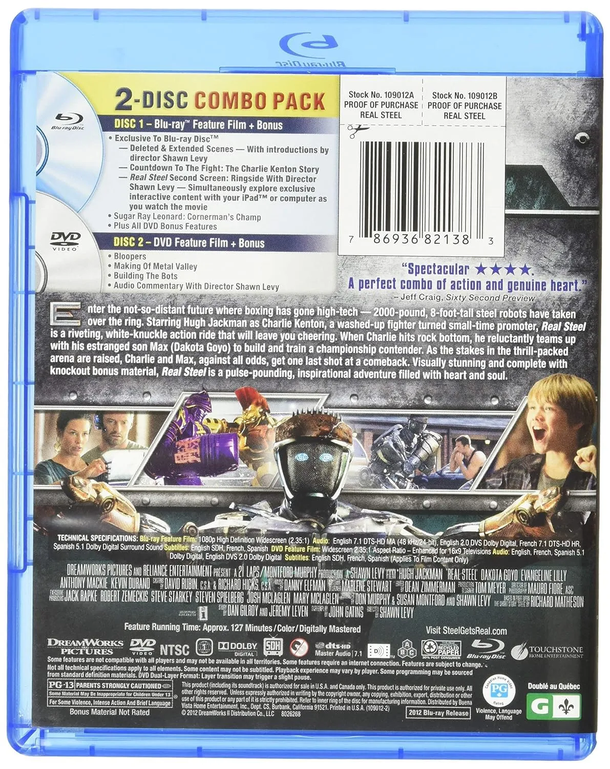 Real Steel [Blu-Ray   DVD]