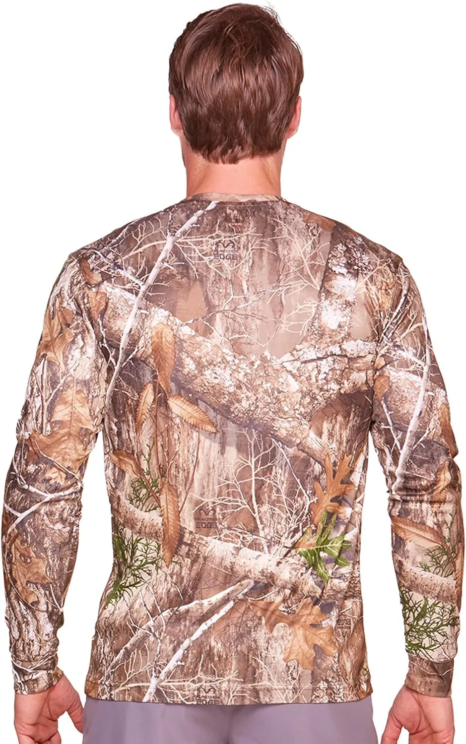 Realtree Men's Essential Camo Lightweight Performance Long Sleeve Shirt