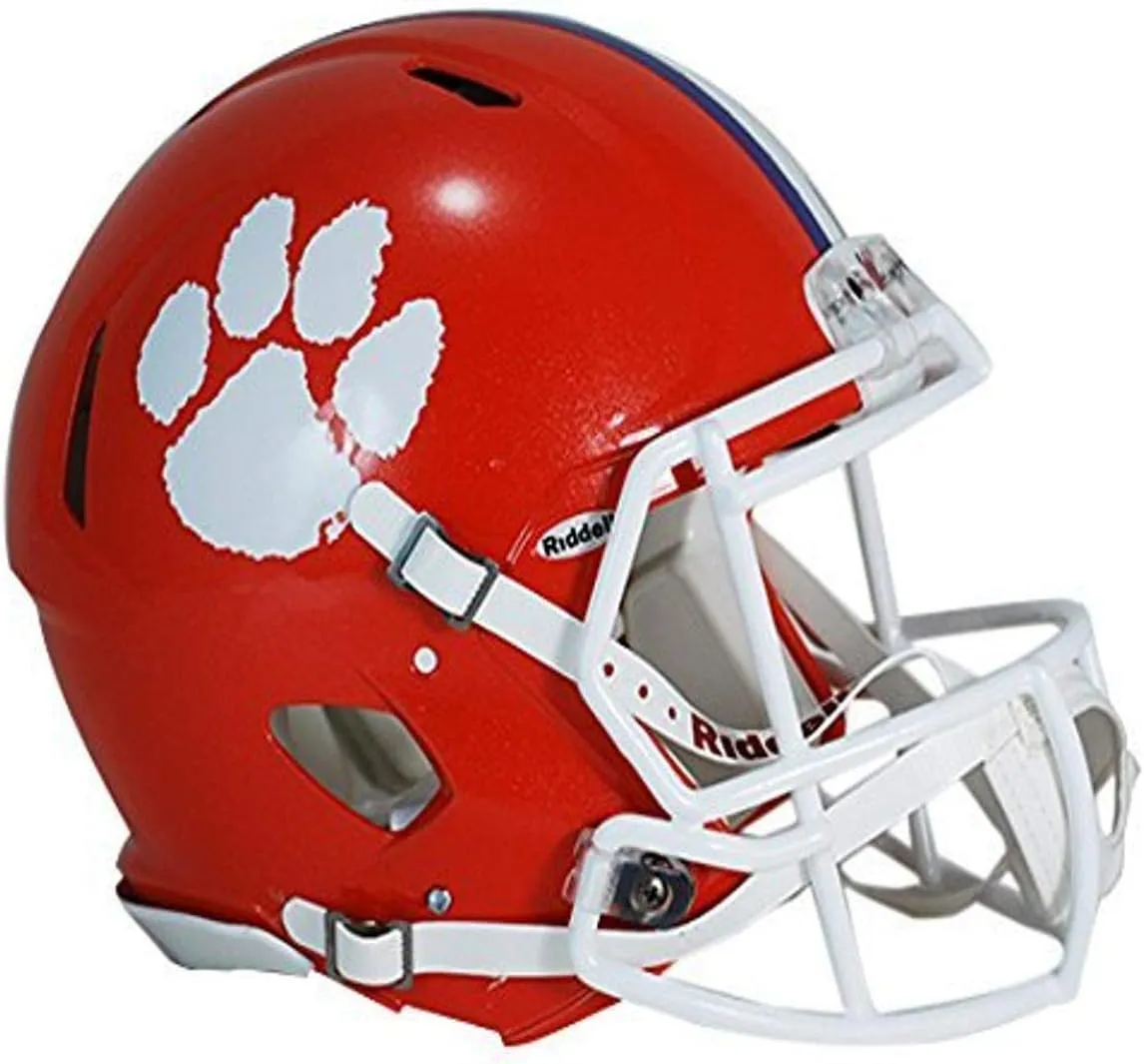 Riddell Clemson Tigers Speed Authentic Football Helmet Orange Medium