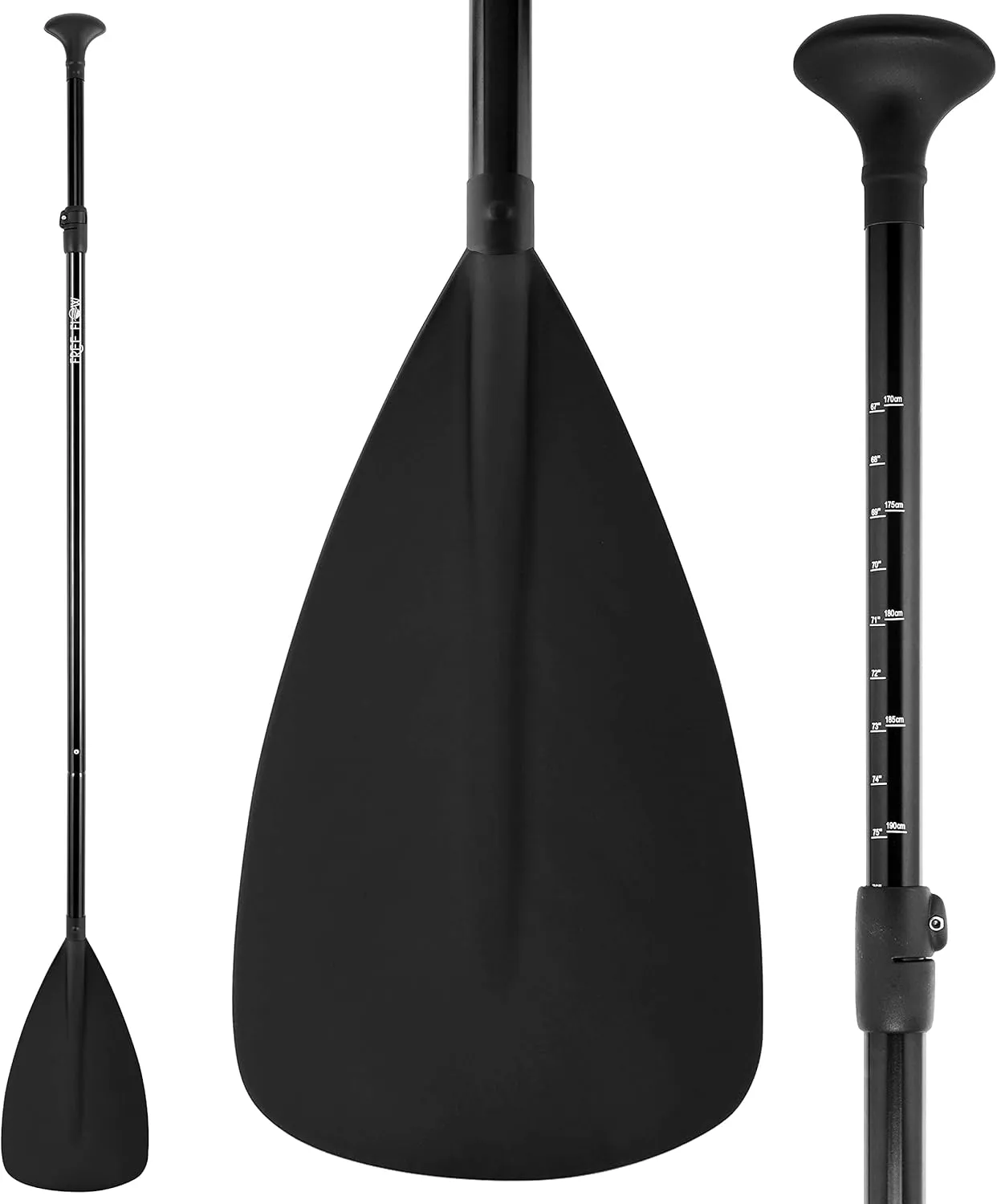 SereneLife Stand Up Paddle-Board Adjustable Paddle - Adjustable Water Paddle Oar SLSUPB06 & SLSUPB08 Free-Flow Inflatable SUP Stand Up Water Paddle-Board PRTSLSUPB0608PDL Blue