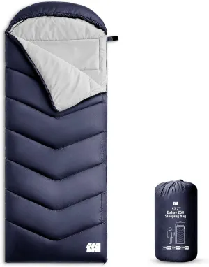 Sleeping Bags for Adults Warm Weather, Waterproof, Lightweight Backpacking Camping 3 Seasons Sleeping Bag with Compression Sack Camping Essentials Gear