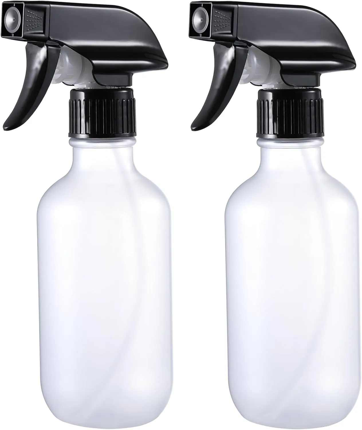 Small Water Spray Bottle for Hair, Frosted Clear Plastic Small Squirt Bottle with Adjustable Mist/Stream, Refillable Empty Mister Spray Bottles for Hair, Plant, Cleaning, Pet, 10.1 oz /300ML