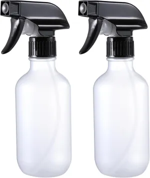 Small Water Spray Bottle for Hair, Frosted Clear Plastic Small Squirt Bottle with Adjustable Mist/Stream, Refillable Empty Mister Spray Bottles for Hair, Plant, Cleaning, Pet, 10.1 oz /300ML
