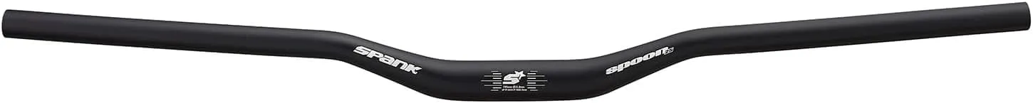 Spank Mountain Bike Handlebar, Spoon Bar, Aluminium Alloy, Black, Freeride Inspired Geometry Design, 25R