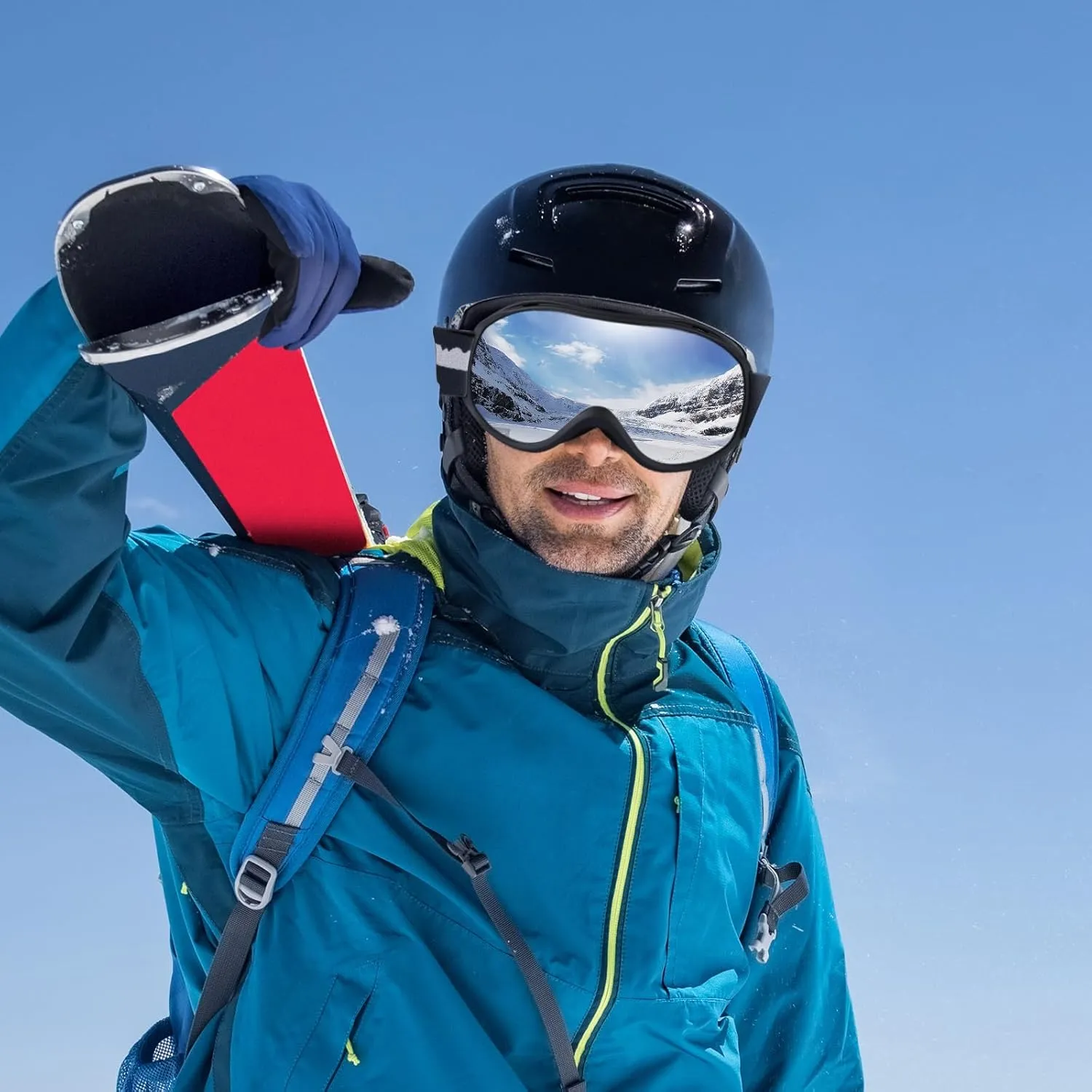 Supertrip Ski Goggles Men Women Anti-Fog Snow Goggles UV Protection Snowboard Goggles for Adult Youth