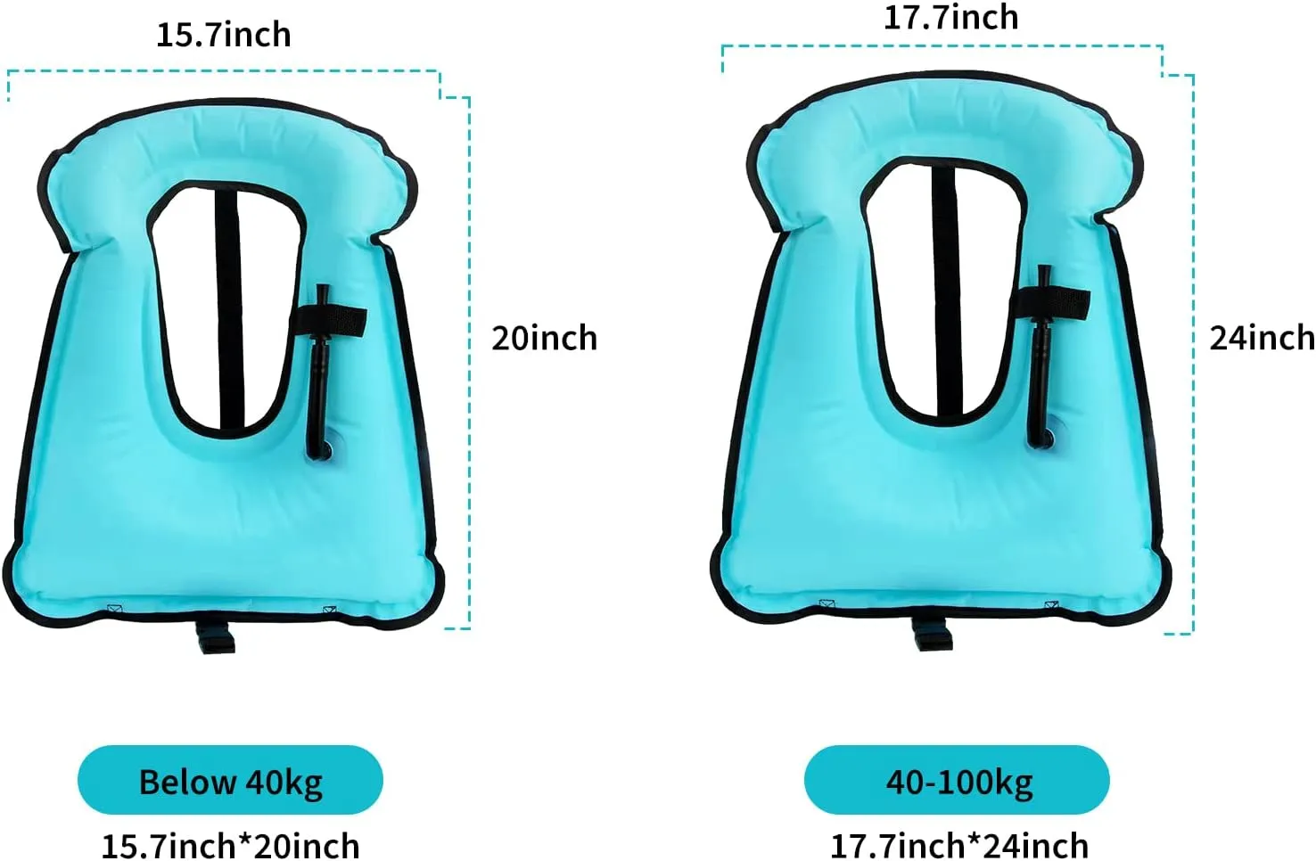 Swim Vest for Adults,Inflatable Buoyancy Vests-Portable Snorkel Vest for Diving Surfing Swimming Outdoor Water Sports