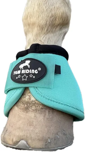TGW RIDING 2520D Horse Bell Boots No-Turn Horse Bell Boots, Equine Ballistic Hoof Overreach Bell Boot, Pair